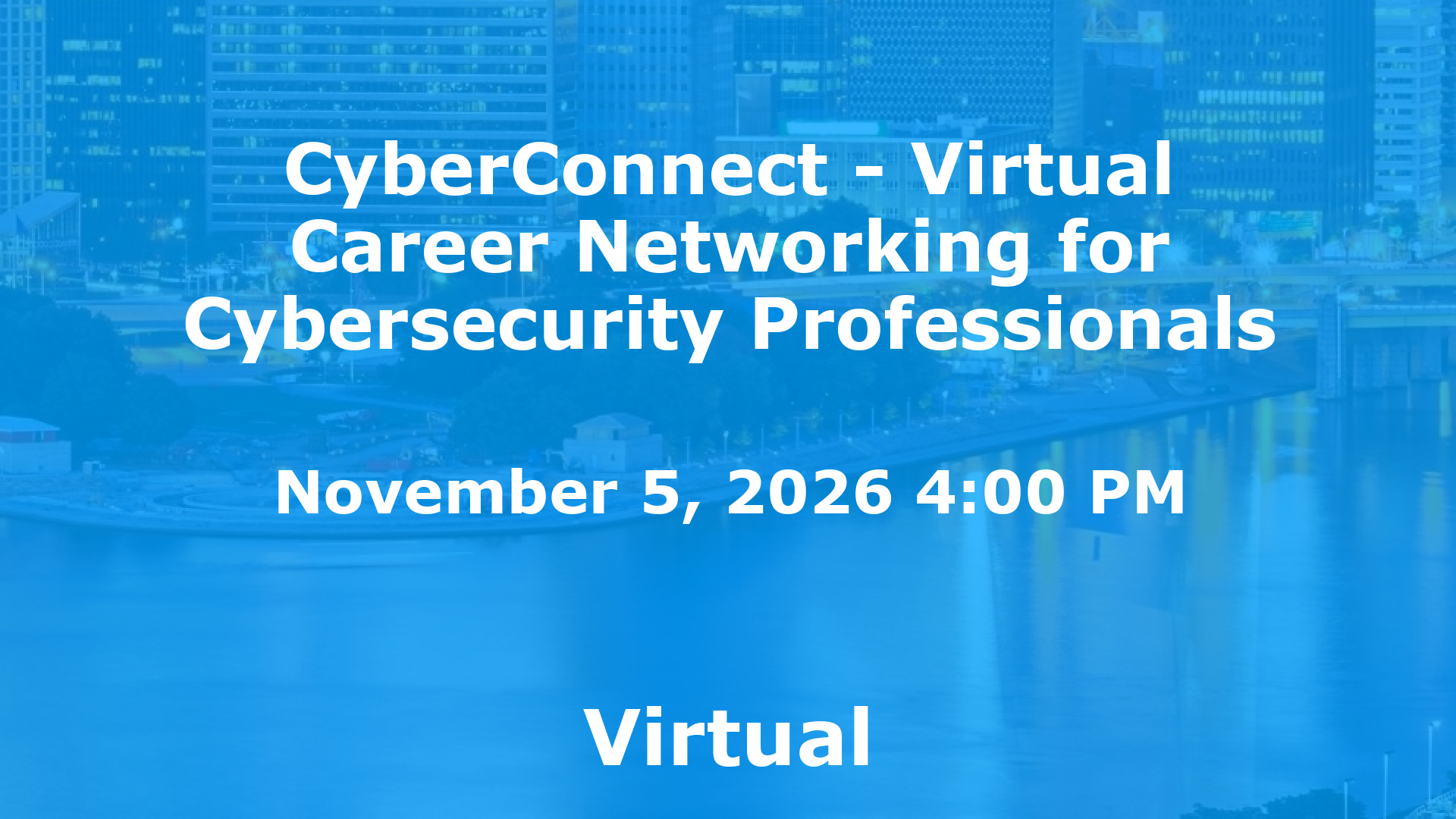 CyberConnect - Virtual Career Networking for Cybersecurity Professionals event image